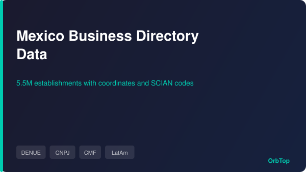 How to Download Mexico Business Directory Data in Bulk (DENUE and Beyond)